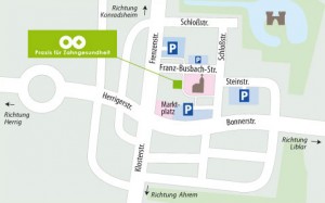 Anfahrt zum Zahnarzt in Erftstadt